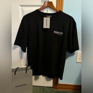 BALENCIAGA campaign black Tee shirt BLCK